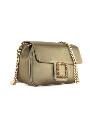 Green satin Lunette shoulder bag ROBERTO FESTA | LUNETTETOPAZ